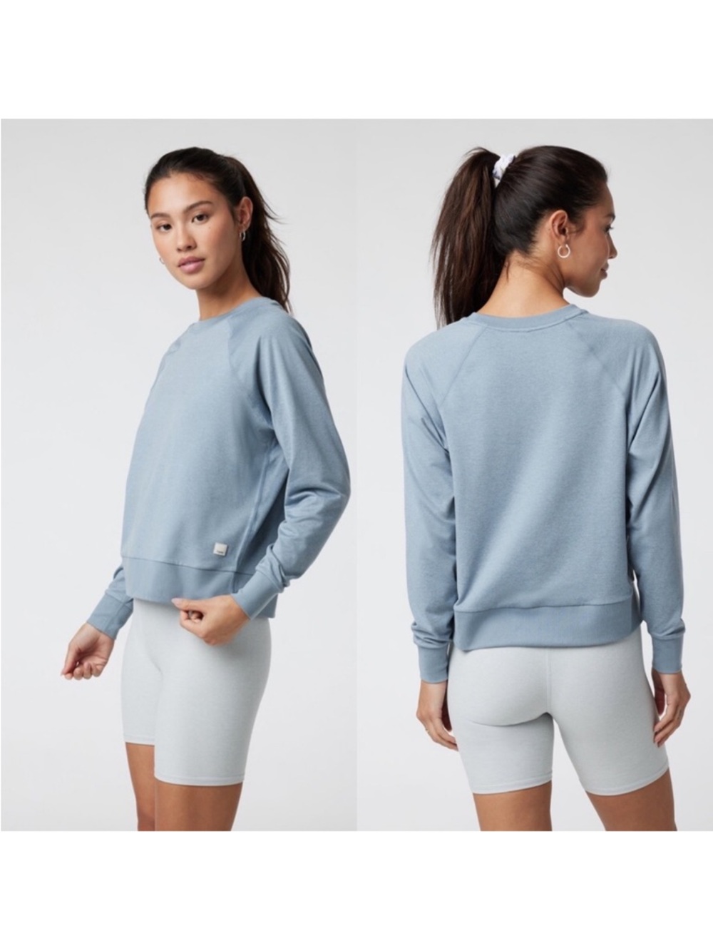 🔥Vuori  BEAUTIFUL Halo Blue Flint Crew Sweatshirt - Size XL NWOT